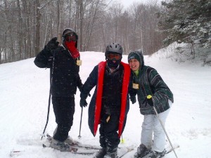 Family Skiing at the Skiway March 2013