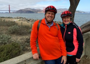 John and I biking san francisco