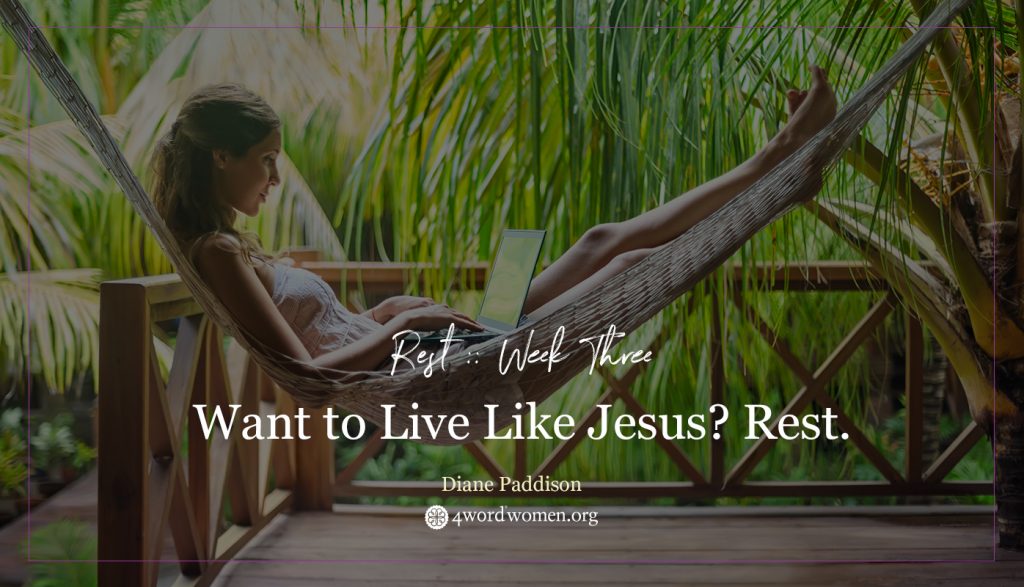 rest like jesus
