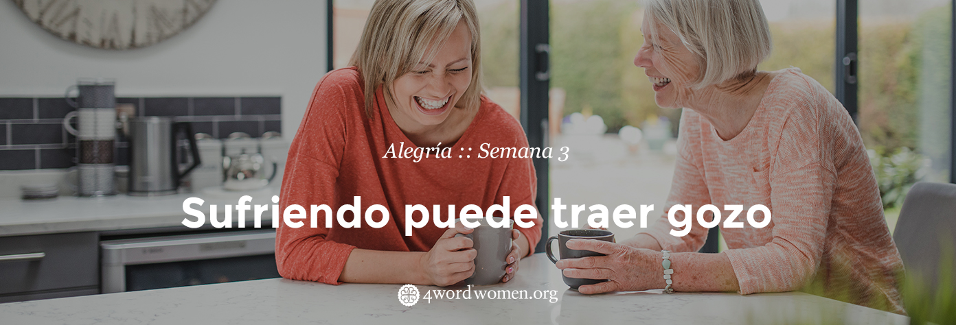 Sufriendo puede traer gozo