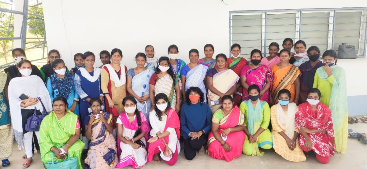 group of women in India
