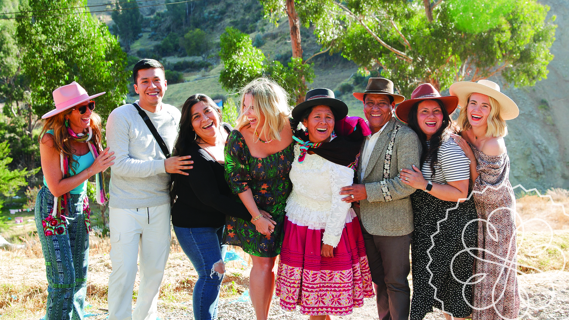 Group photo of people enjoying community