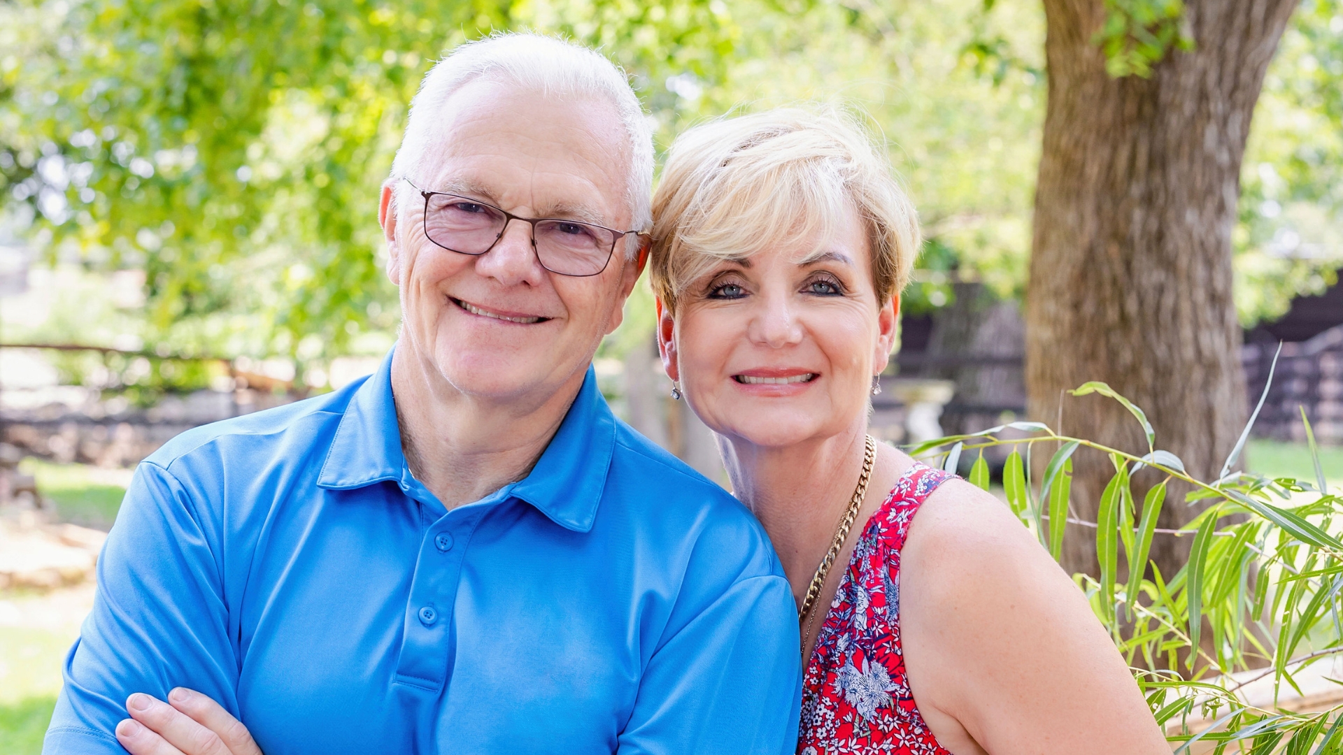 Charmaine Solomon and her husband smiling faith and work mentorship